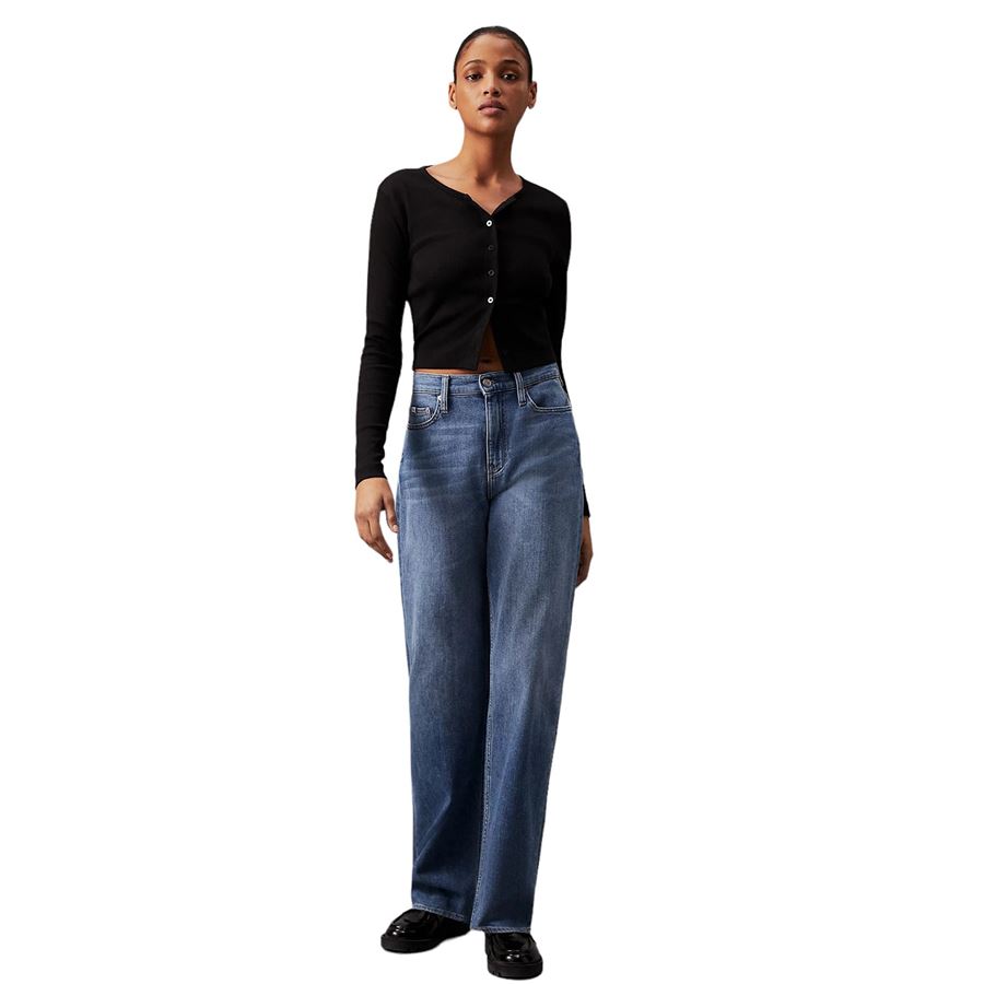 Cardigan in cotone a costine slim Calvin Klein | J20J224057BEH